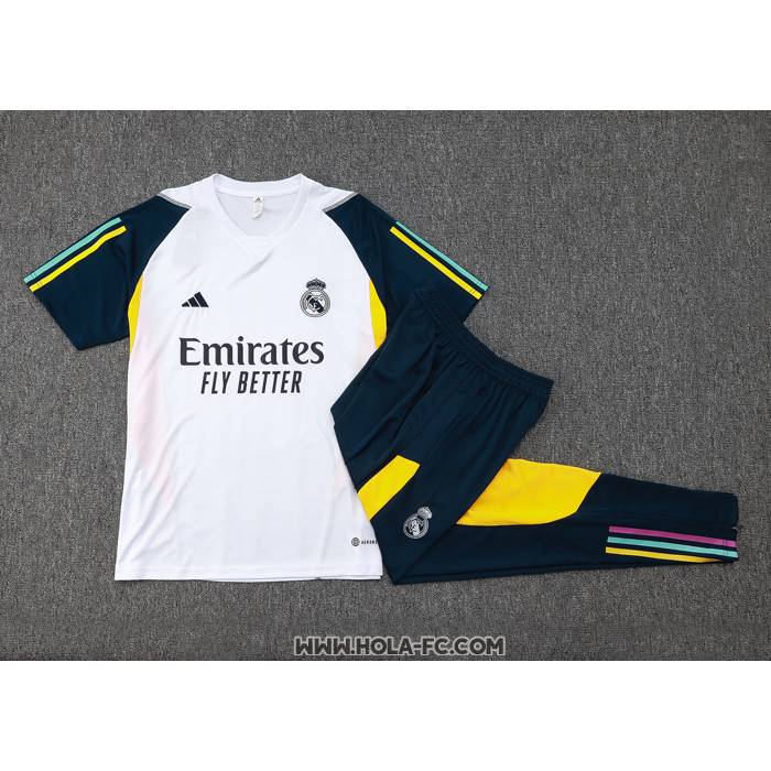 Chandal del Real Madrid 2023-2024 Manga Corta Blanco